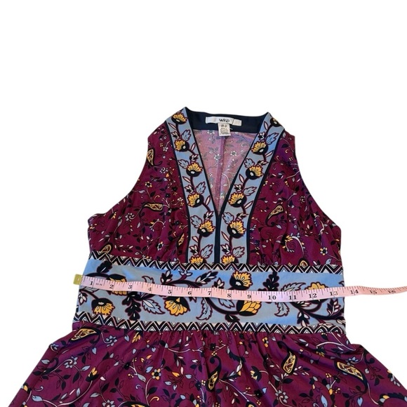 Wisp Berry Gold Sleeveless V-Neck Knee Length Jersey Stretch Dress NWOT Size 0 - Picture 7 of 11